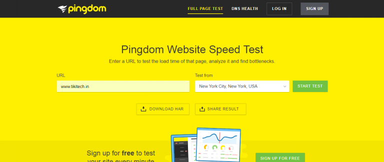 Pingdom-Website speed optimization