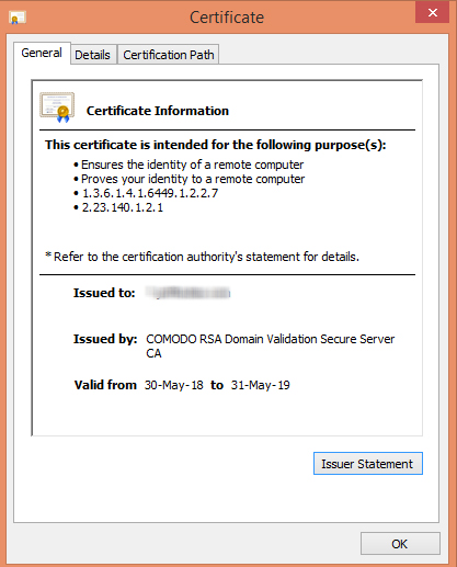 DV SSL Certificate