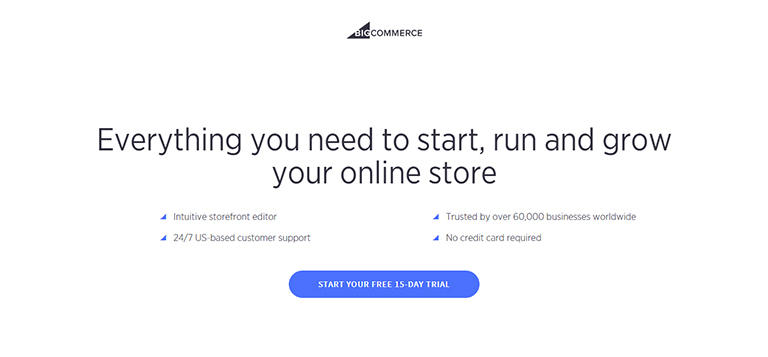 ecommerce website - bigcommerce